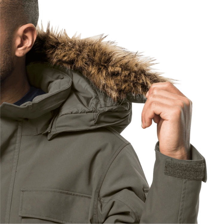 Glacier Canyon Parka Dusty Olive Hot Brand Jack Wolfskin