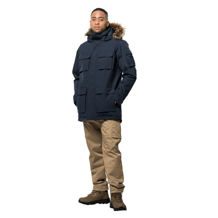 Glacier Canyon Parka Best Brand Jack Wolfskin Night Blue