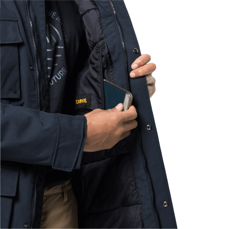 Glacier Canyon Parka Best Brand Jack Wolfskin Night Blue