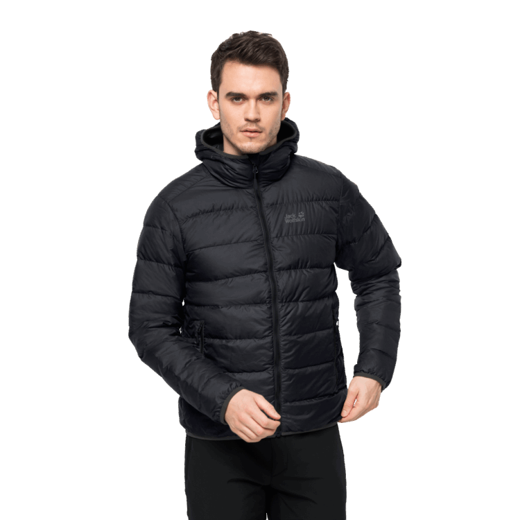 Men's Helium Jacket New Black Brand Jack Wolfskin