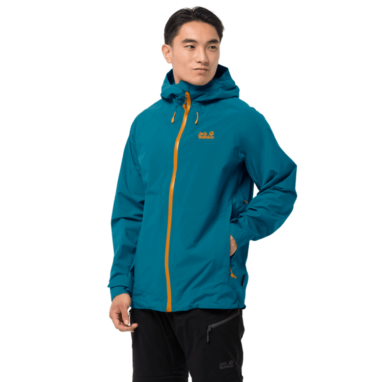 Collections Men's Highest Peak Jacket Baltic Blue Brand Jack Wolfskin