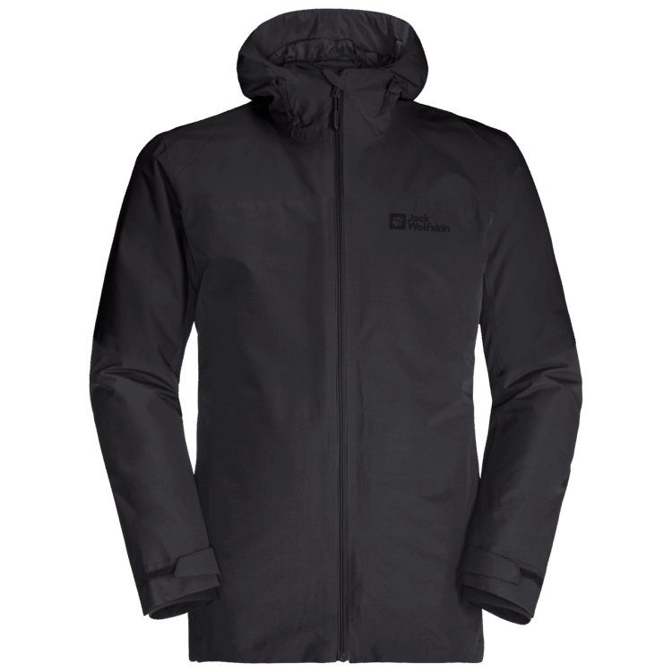 Origin Brand Jack Wolfskin Black Men's Glaabach 3In1 Jacket