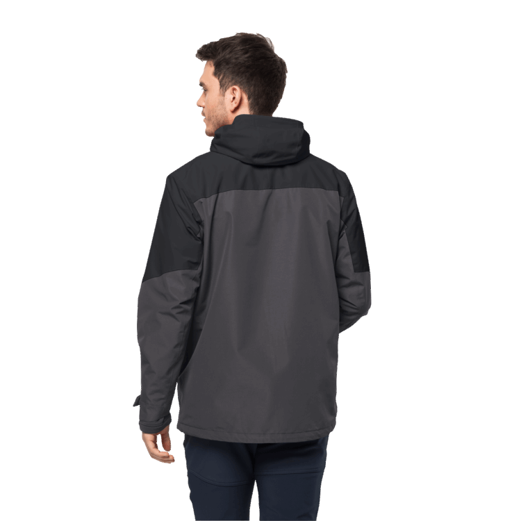 Origin Brand Jack Wolfskin Black Men's Glaabach 3In1 Jacket