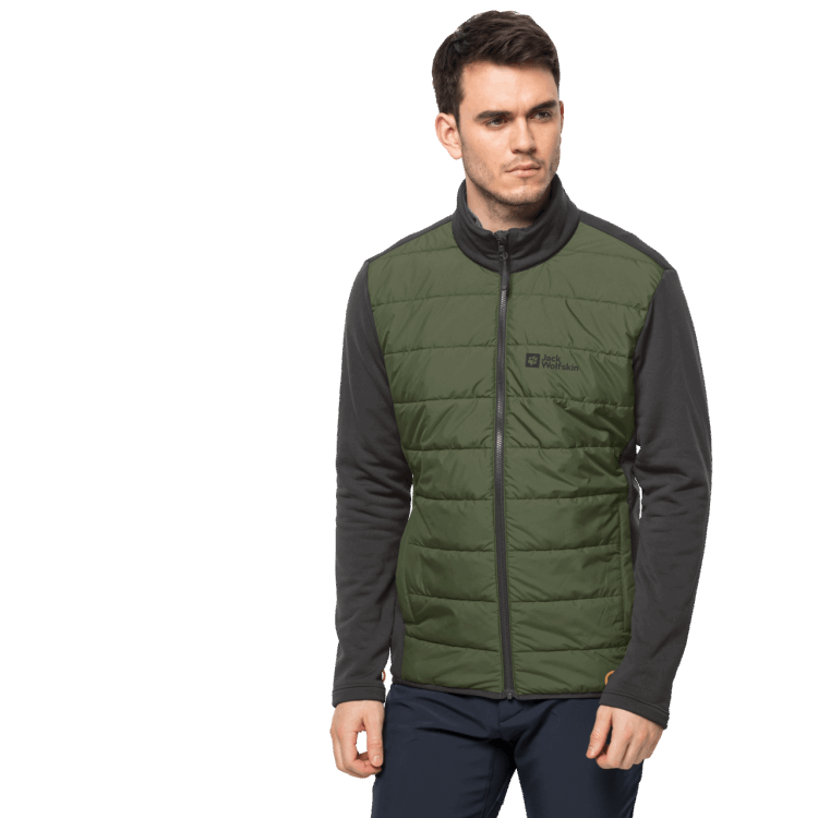 Origins Brand Jack Wolfskin Men's Glaabach 3In1 Jacket Greenwood