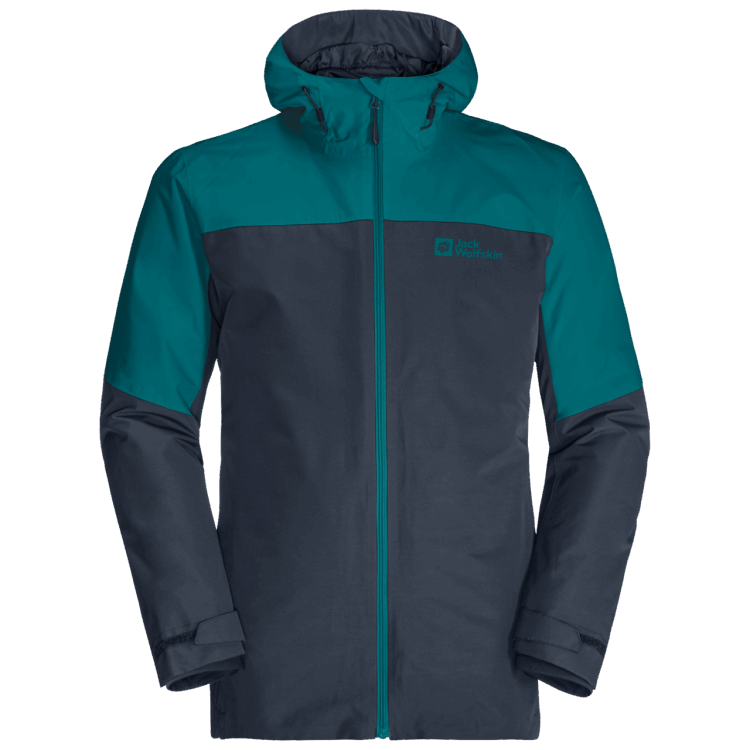 Brands Bay Blue Men's Glaabach 3In1 Jacket Brand Jack Wolfskin