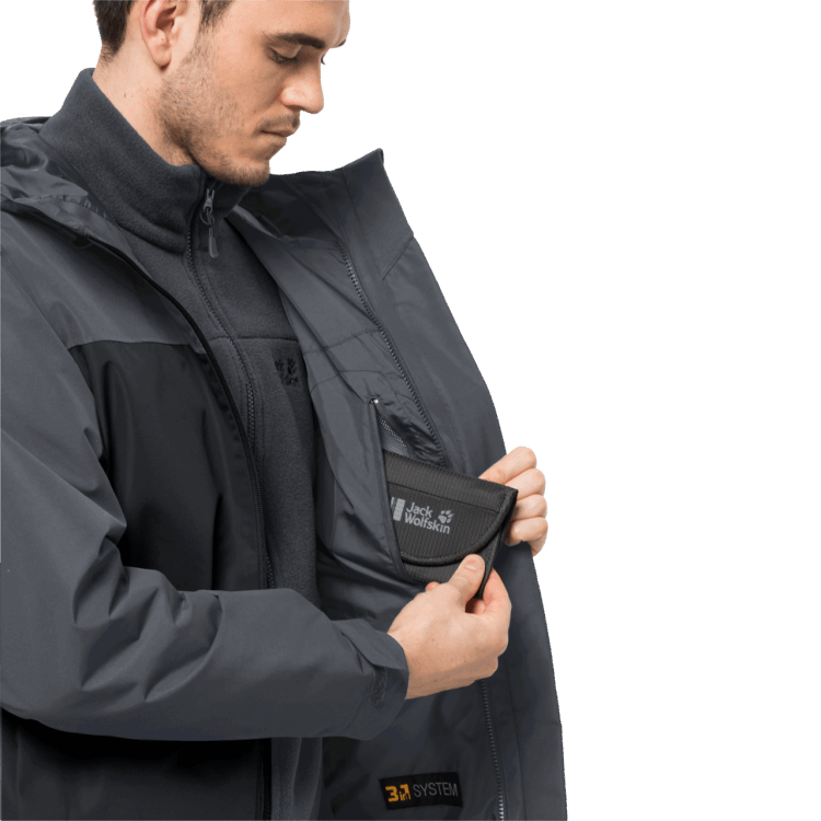 Men's Taubenberg 3In1 Jacket Brand Jack Wolfskin Phantom Original