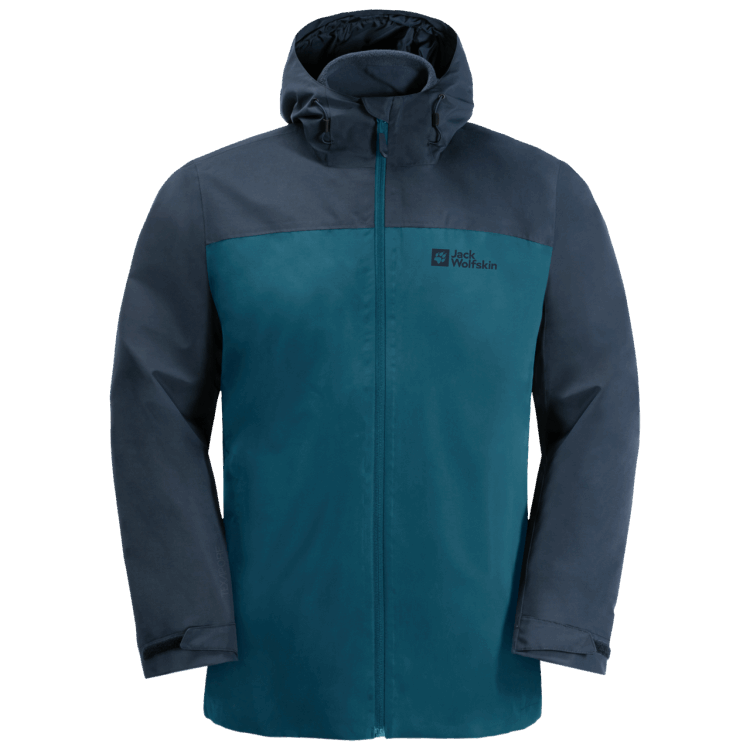 Men's Taubenberg 3In1 Jacket Blue Coral Brand Jack Wolfskin Best