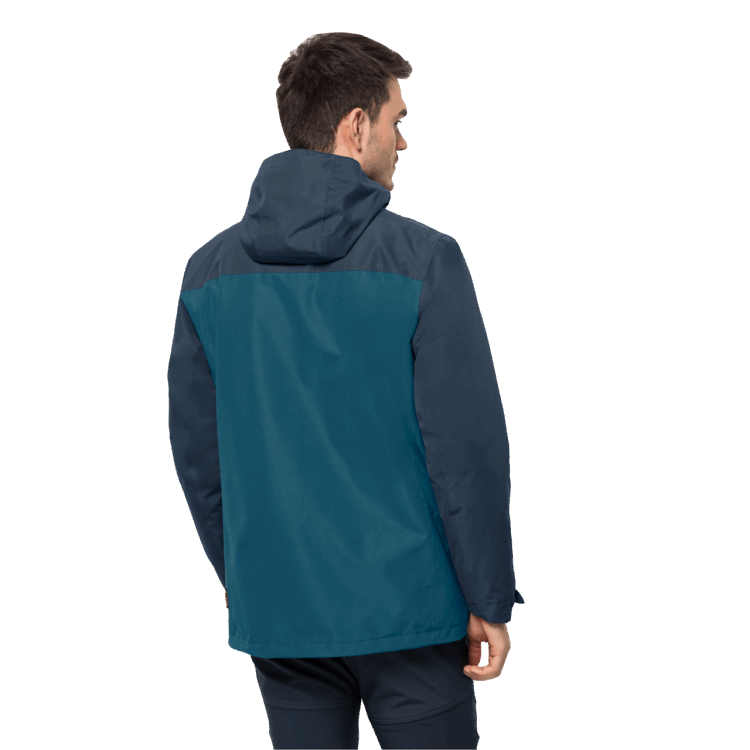 Men's Taubenberg 3In1 Jacket Blue Coral Brand Jack Wolfskin Best