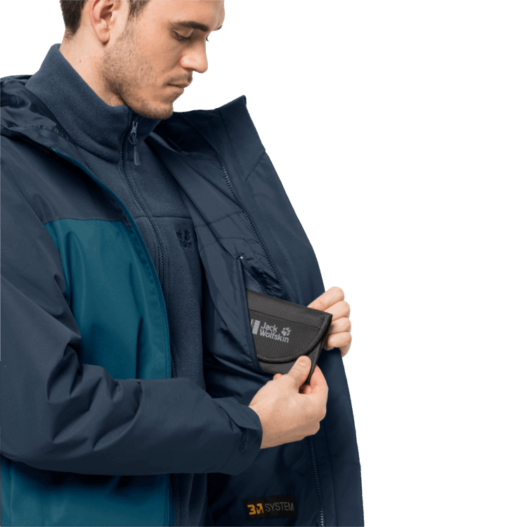 Men's Taubenberg 3In1 Jacket Blue Coral Brand Jack Wolfskin Best