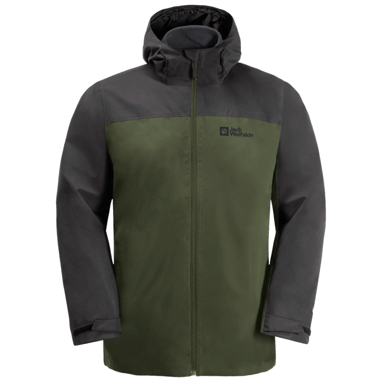 Men's Taubenberg 3In1 Jacket Greenwood New Brand Jack Wolfskin