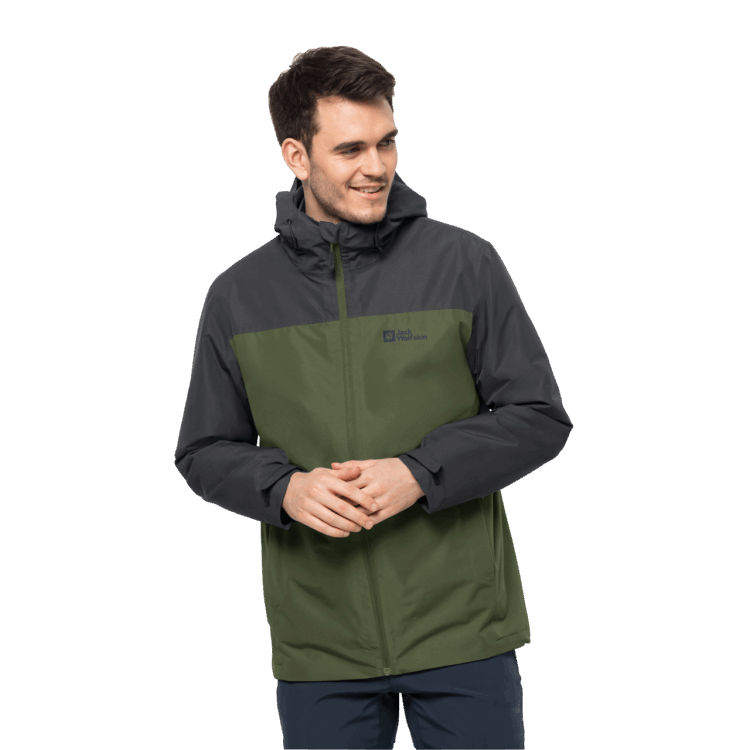 Men's Taubenberg 3In1 Jacket Greenwood New Brand Jack Wolfskin