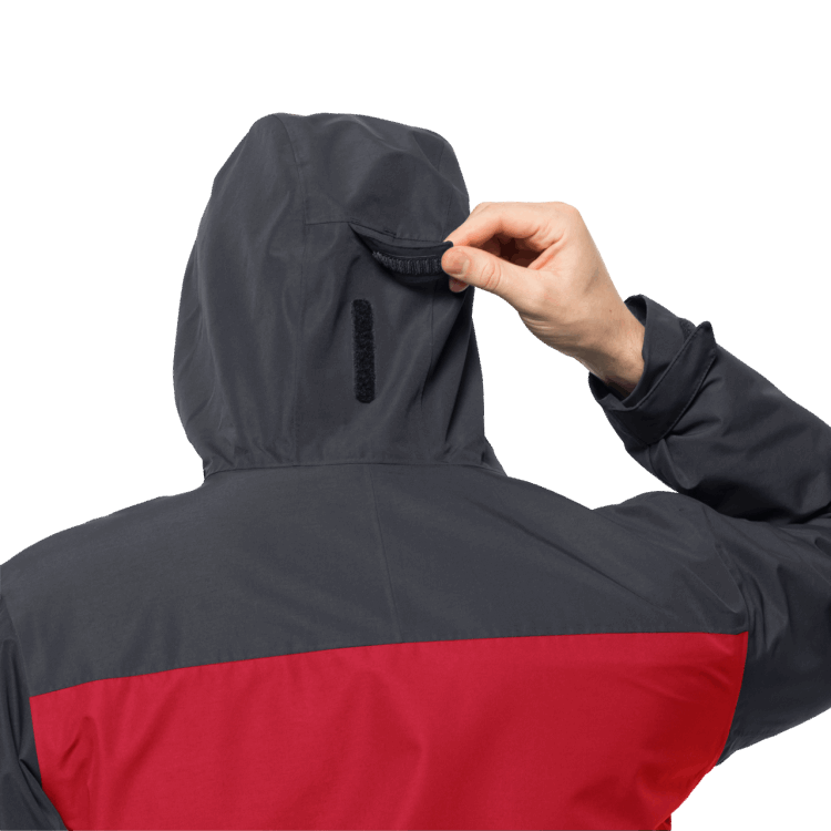 Men's Taubenberg 3In1 Jacket Fashion Brand Jack Wolfskin Adrenaline Red