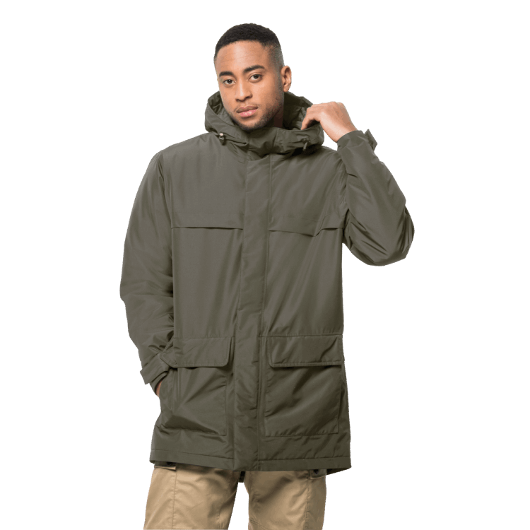 Brand Jack Wolfskin Dusty Olive Men's Winterlager Parka Origin