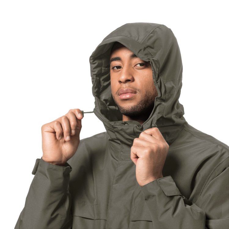 Brand Jack Wolfskin Dusty Olive Men's Winterlager Parka Origin