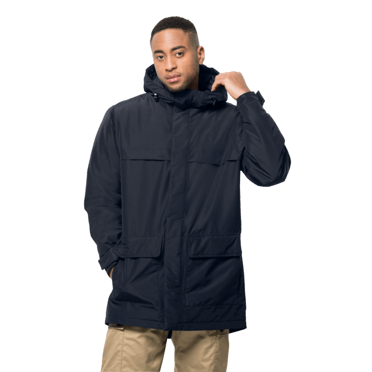 Brand Jack Wolfskin Origins Men's Winterlager Parka Night Blue
