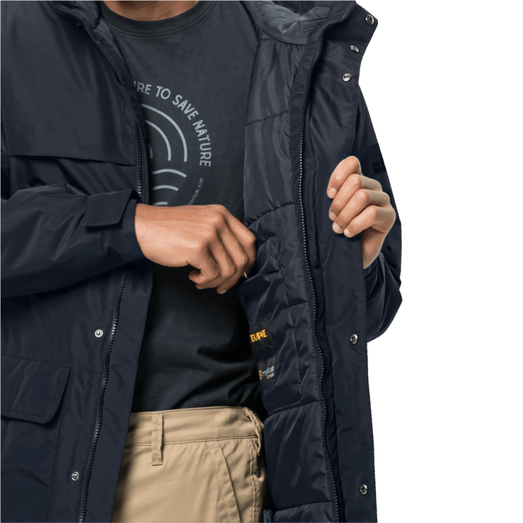Brand Jack Wolfskin Origins Men's Winterlager Parka Night Blue