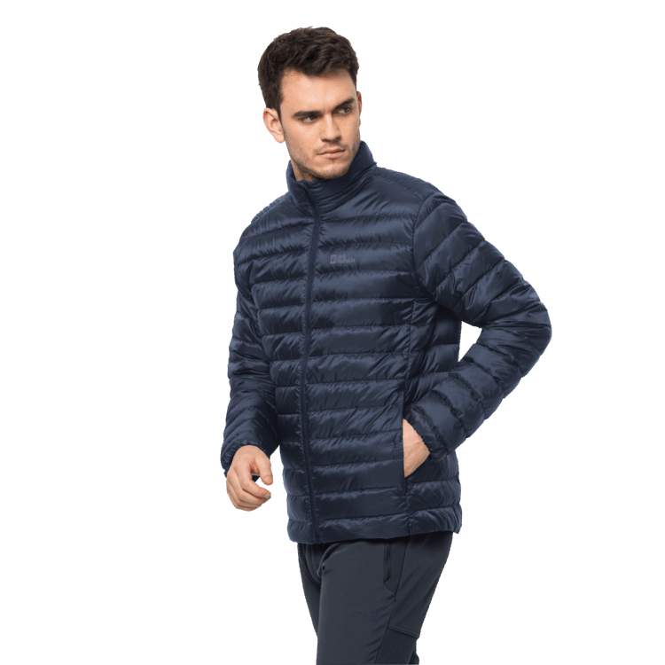 Brand Jack Wolfskin Men's Pack & Go Down Jacket Night Blue Brands