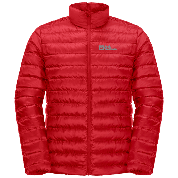 Brand Jack Wolfskin Men's Pack & Go Down Jacket Original Adrenaline Red