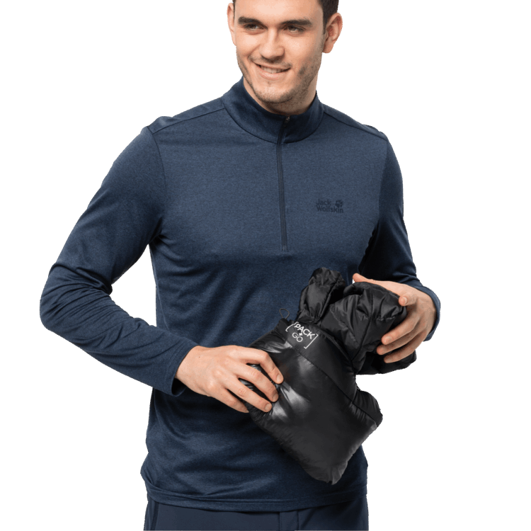 Black Brand Jack Wolfskin Men's Pack & Go Down Jacket Best