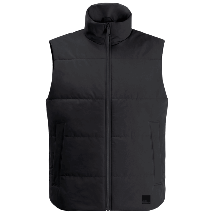 Black Fashion Men's White Frost Vest Brand Jack Wolfskin