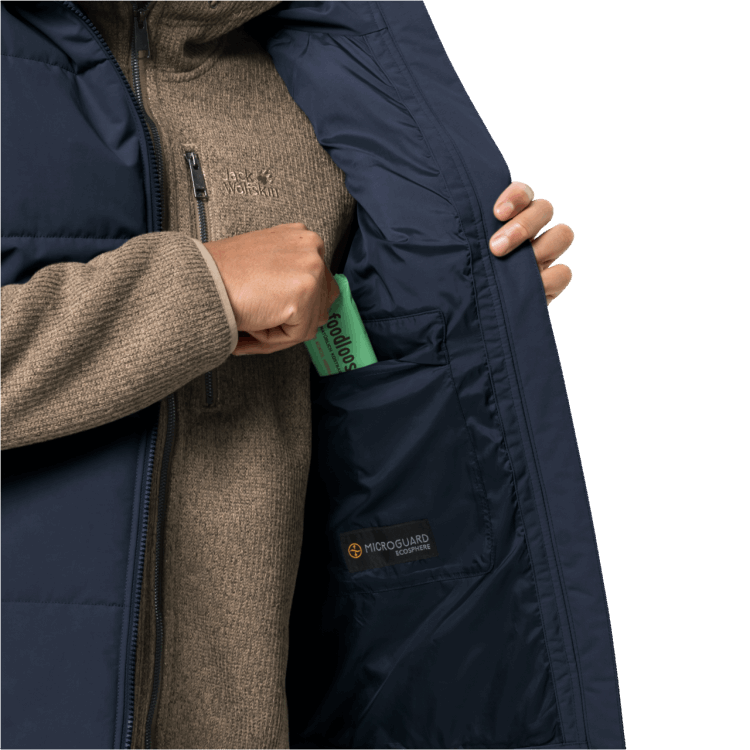 Night Blue Men's White Frost Vest Brand Jack Wolfskin Collection