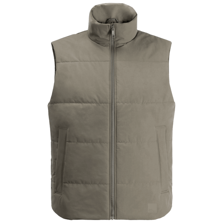 Dusty Olive Men's White Frost Vest Collections Brand Jack Wolfskin
