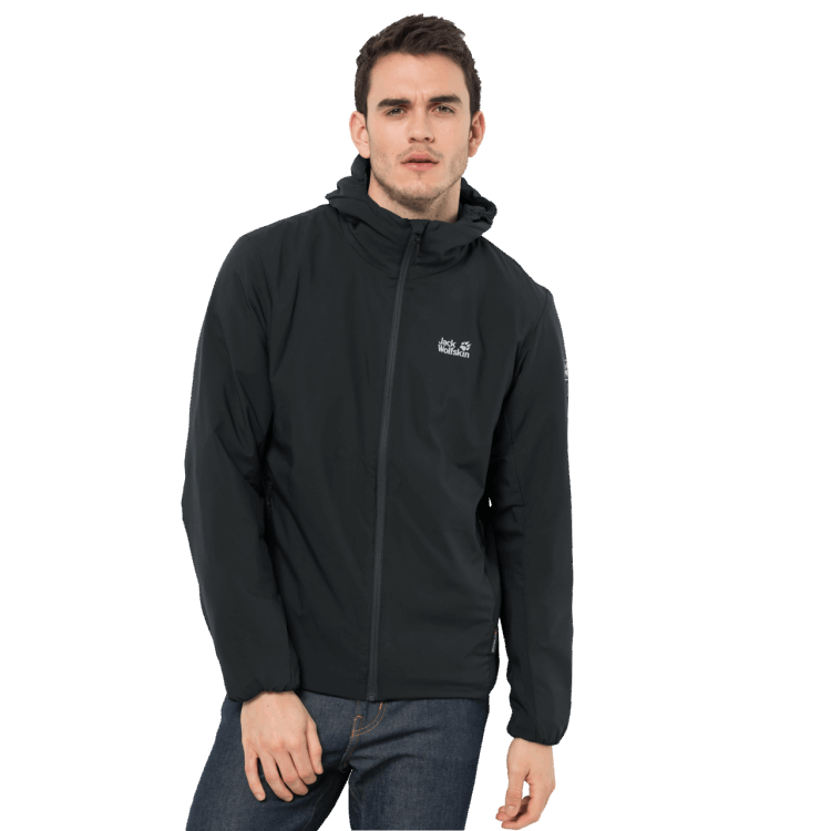 Origin Men's JWP Atmos Jacket Brand Jack Wolfskin Black