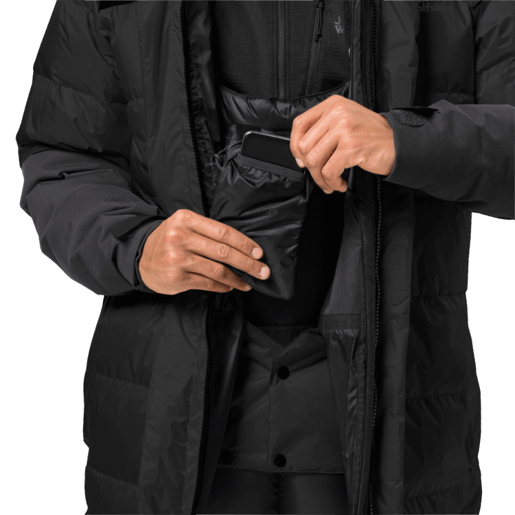 Hot Black Men's 1995 Series Cook Jacket Brand Jack Wolfskin