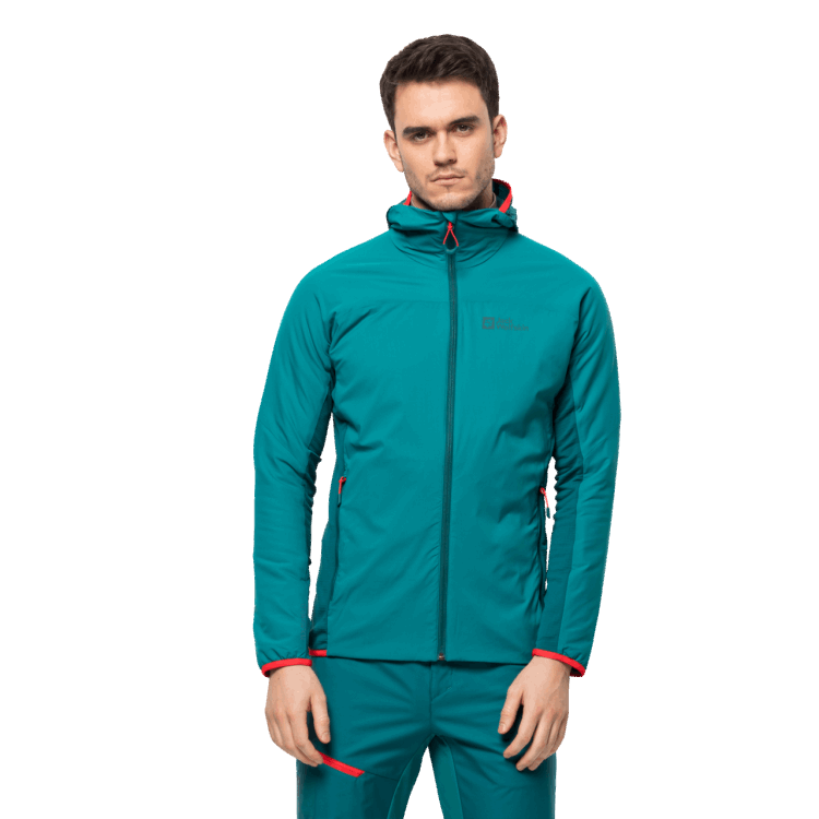Men's Alpspitze Insulated Hoody Brand Jack Wolfskin New Bay Blue