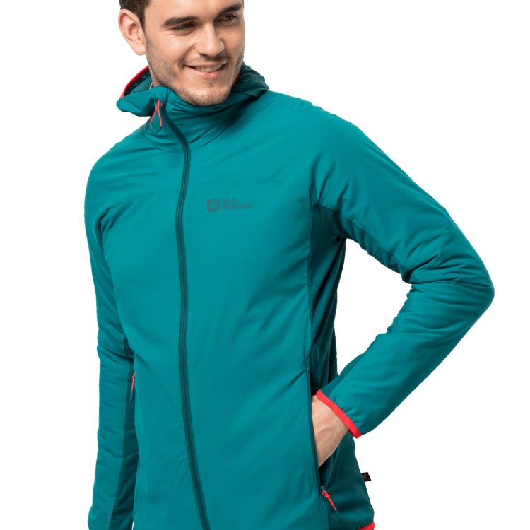 Men's Alpspitze Insulated Hoody Brand Jack Wolfskin New Bay Blue