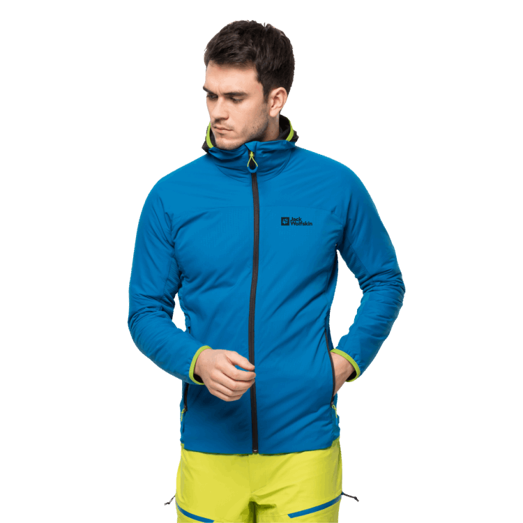 Men's Alpspitze Insulated Hoody Blue Pacific Brand Jack Wolfskin Fashion