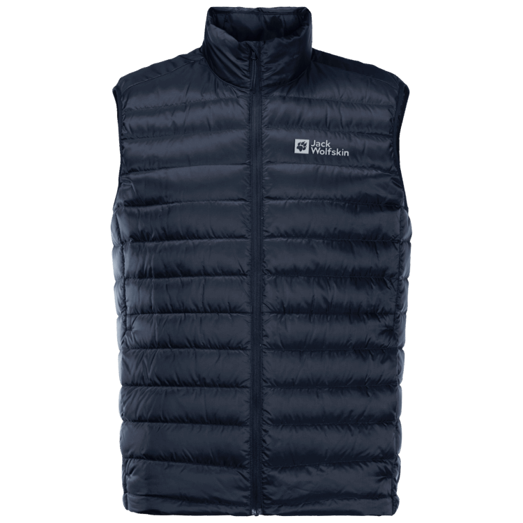Men's Pack & Go Down Vest Night Blue Collection Brand Jack Wolfskin