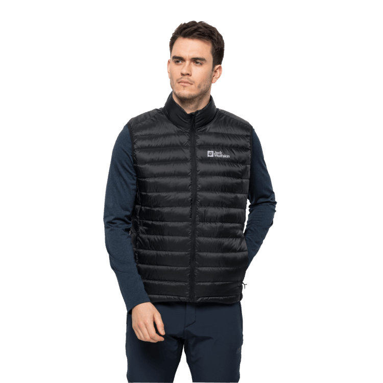 Men's Pack & Go Down Vest Collections Brand Jack Wolfskin Black