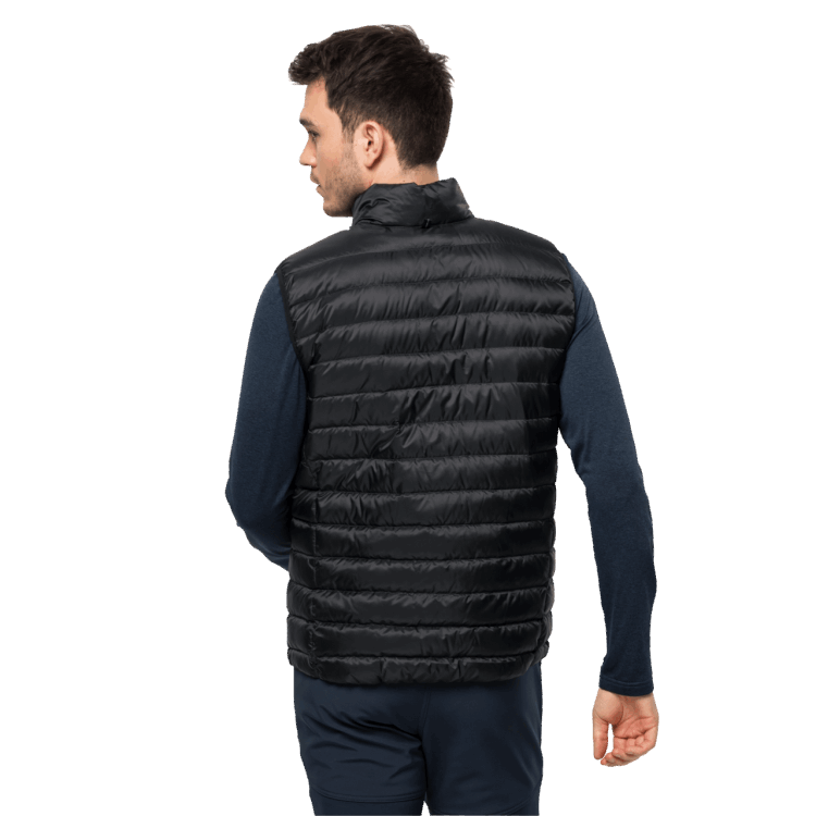 Men's Pack & Go Down Vest Collections Brand Jack Wolfskin Black