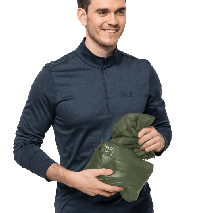 Brand Jack Wolfskin Greenwood Origins Men's Pack & Go Down Vest
