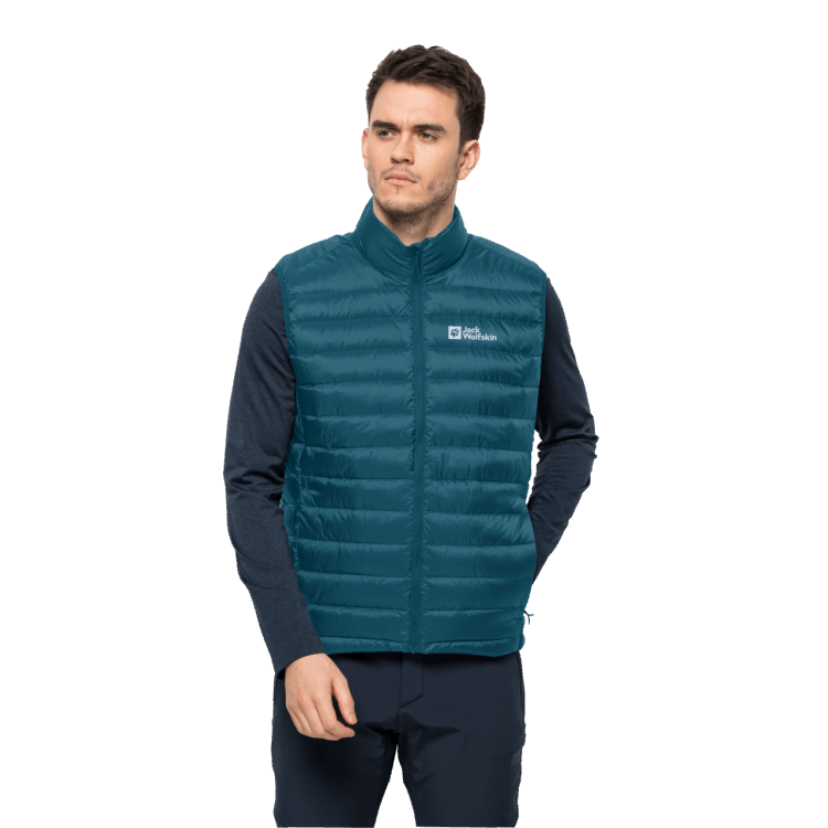 Brand Jack Wolfskin Blue Coral Men's Pack & Go Down Vest Brand