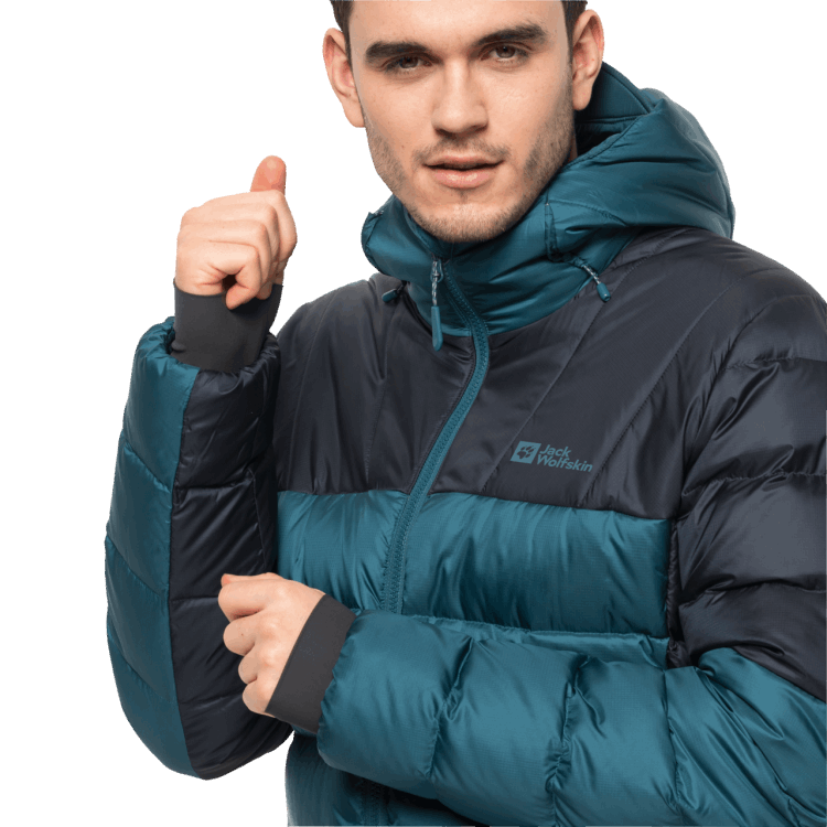 Brand Jack Wolfskin Original Blue Coral Men's Nebelhorn Down Hoody