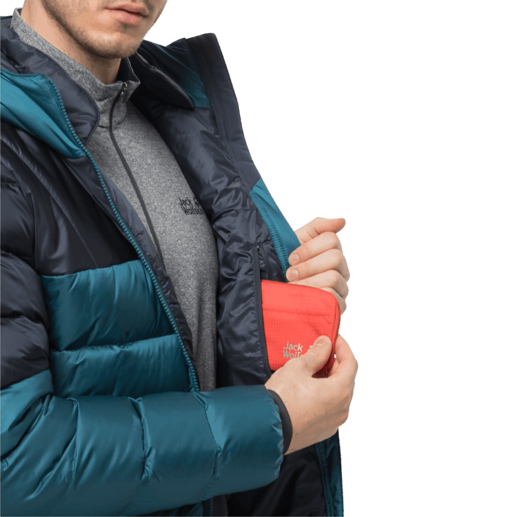 Brand Jack Wolfskin Original Blue Coral Men's Nebelhorn Down Hoody