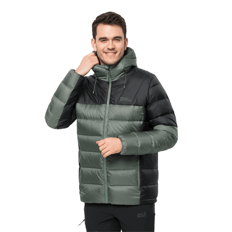 Brand Jack Wolfskin Men's Nebelhorn Down Hoody Hedge Green Hot