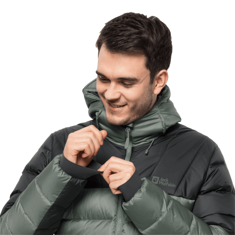 Brand Jack Wolfskin Men's Nebelhorn Down Hoody Hedge Green Hot