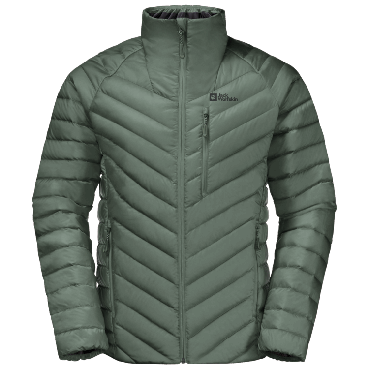 Hedge Green Brand Jack Wolfskin Men's Passamani Down Jacket Fashion