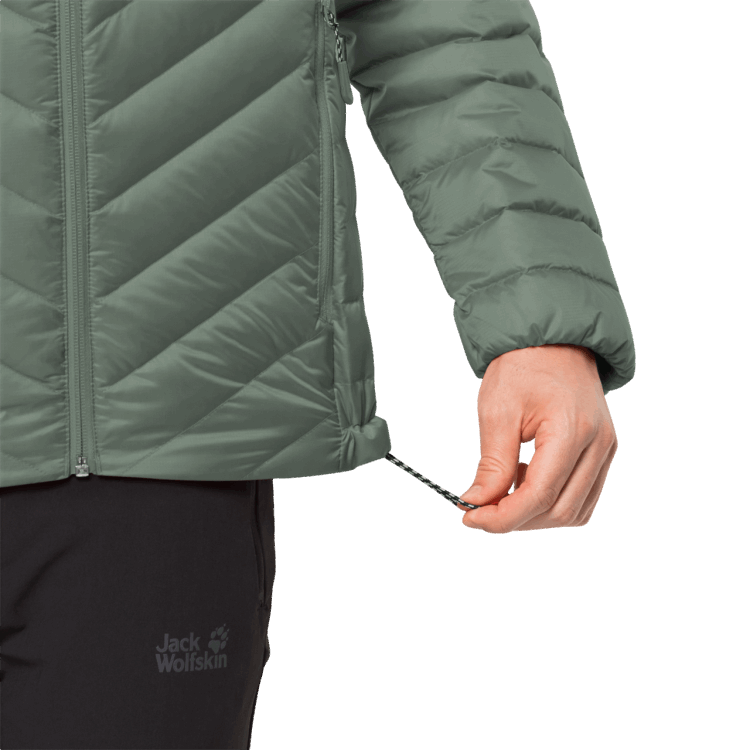 Hedge Green Brand Jack Wolfskin Men's Passamani Down Jacket Fashion
