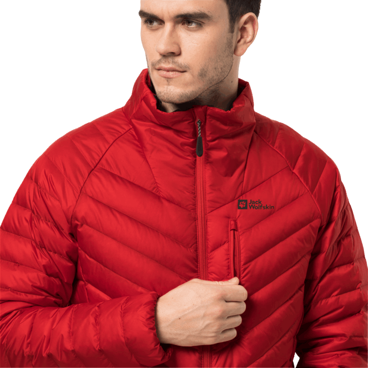 Adrenaline Red Collections Men's Passamani Down Jacket Brand Jack Wolfskin