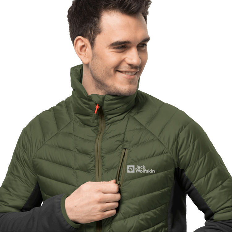 Brand Men's Nebelhorn Down Hybrid Brand Jack Wolfskin Greenwood