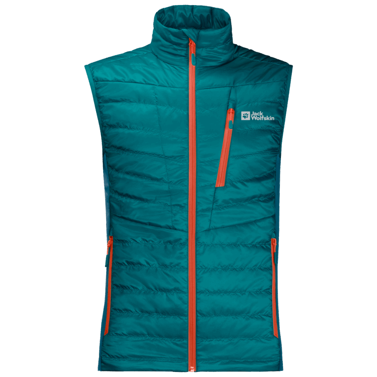 Men's Routeburn Pro Insulated Vest Brand Jack Wolfskin Bay Blue Fashion