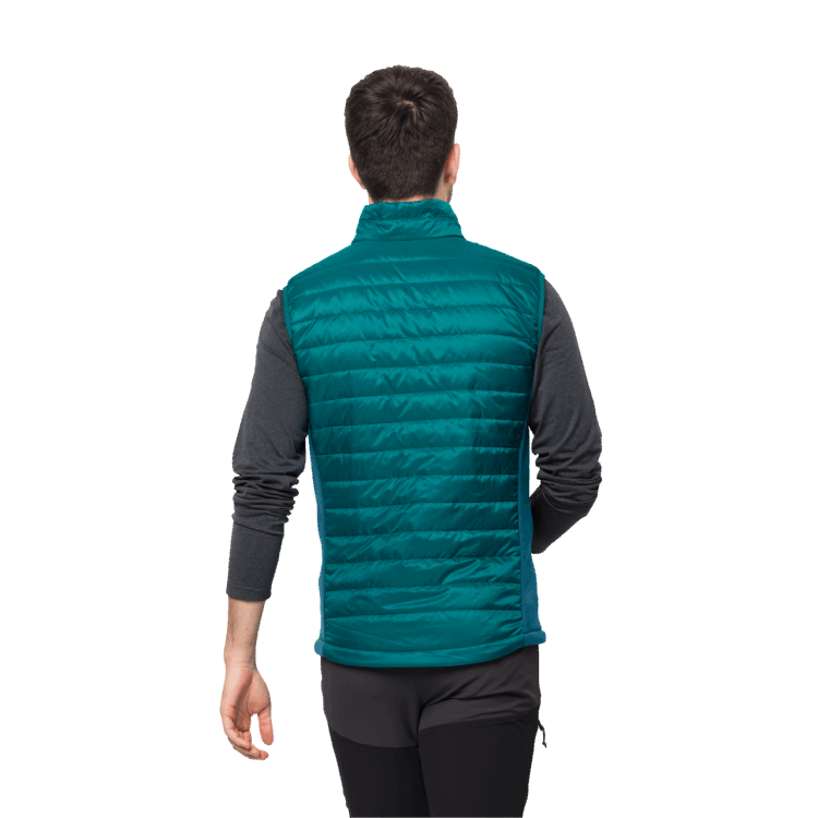 Men's Routeburn Pro Insulated Vest Brand Jack Wolfskin Bay Blue Fashion