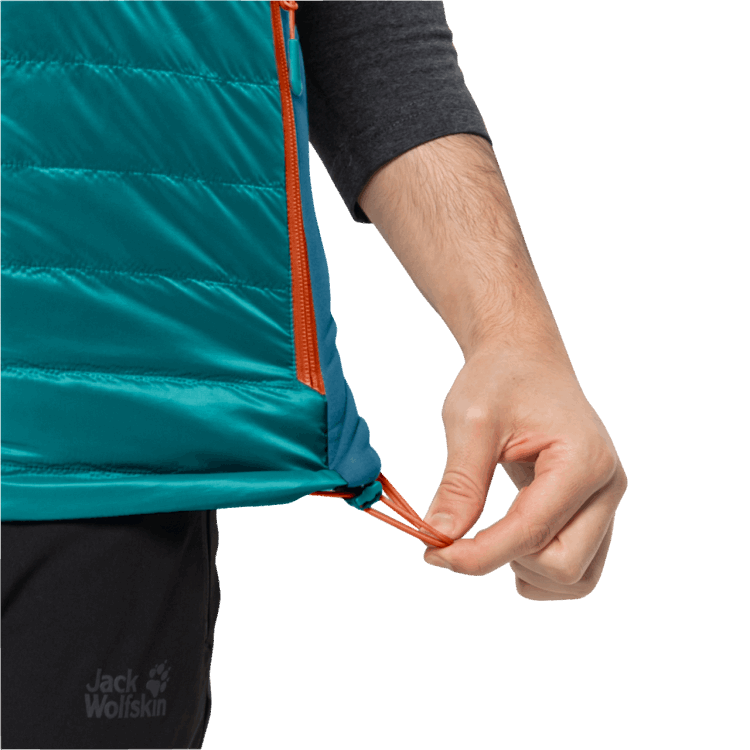 Men's Routeburn Pro Insulated Vest Brand Jack Wolfskin Bay Blue Fashion