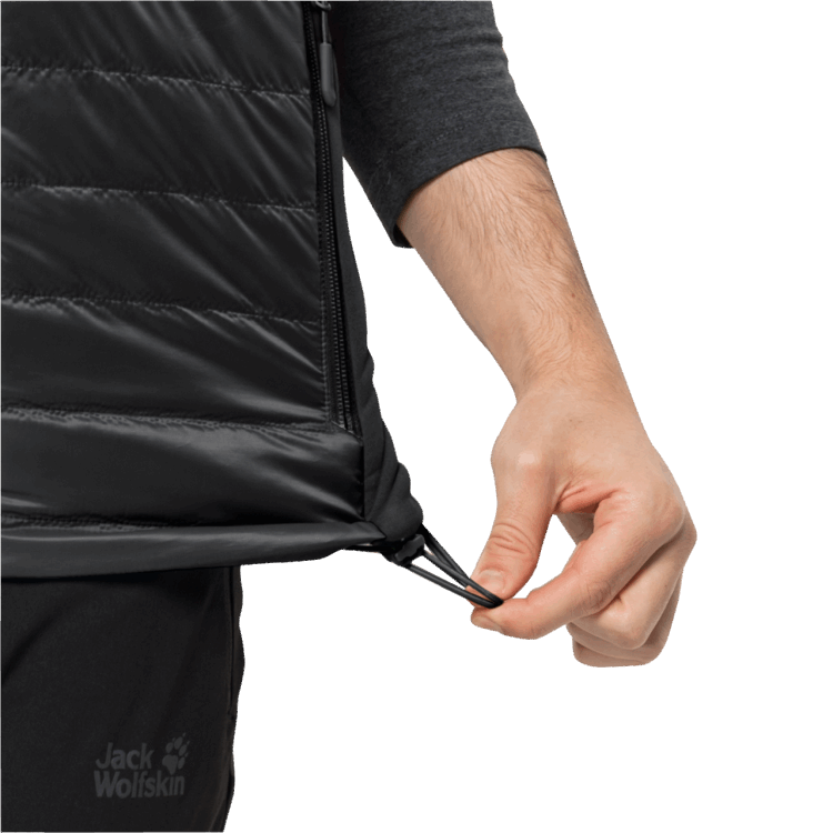 Men's Routeburn Pro Insulated Vest Brand Jack Wolfskin Collection Black