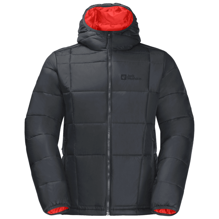 Men's Bergland Insulated Hoody Phantom Origin Brand Jack Wolfskin