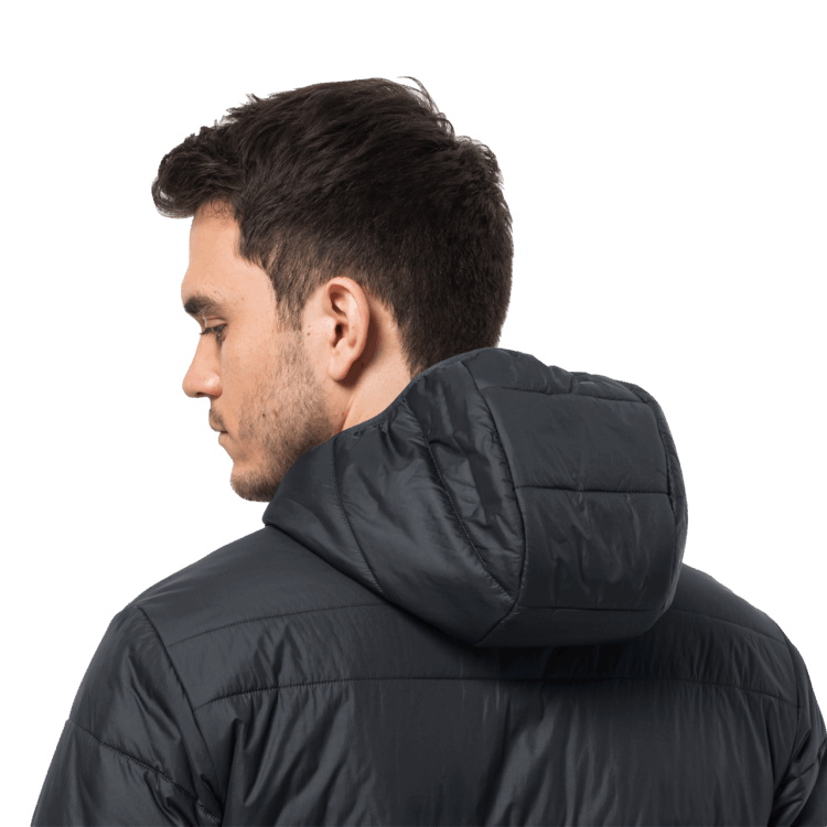 Men's Bergland Insulated Hoody Phantom Origin Brand Jack Wolfskin